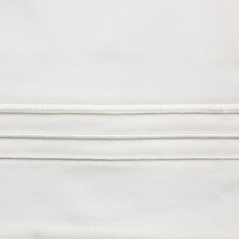 Border Embroidery Twin White Duvet Cover Set image number 2