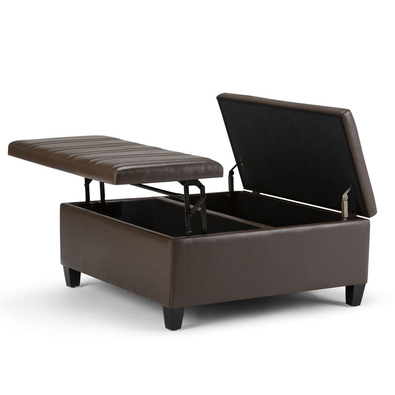 Simpli Home Ellis Coffee Table Storage Ottoman image number 3