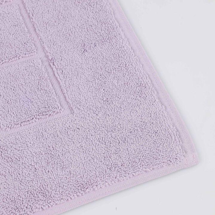 Washable Cotton Checkered Bath Rug Set of 2 for Bathrooms