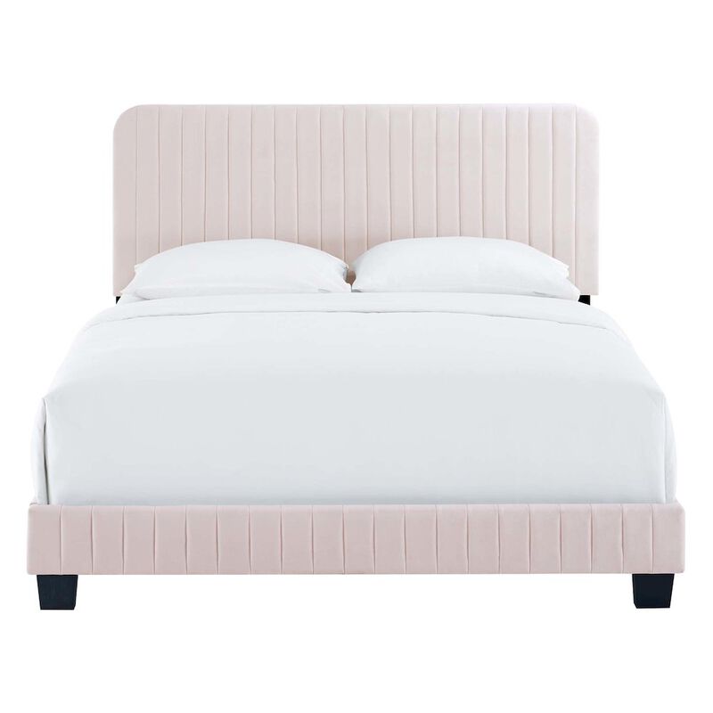 Celine Channel Tufted Performance Velvet Full Bed image number 3
