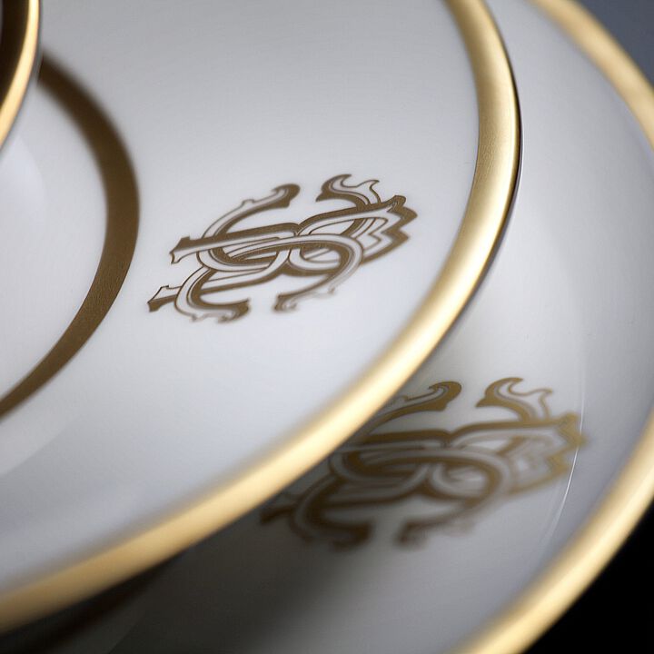 Oval Dish SILK Gold diam. 14.17"