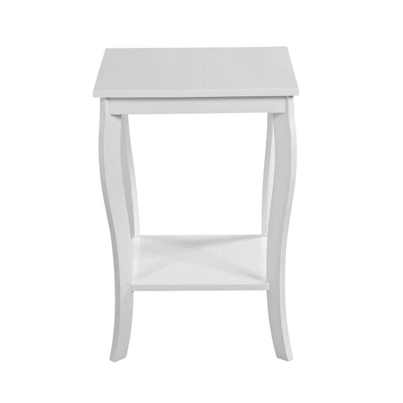 Convenience Concepts American Heritage Square End Table, White