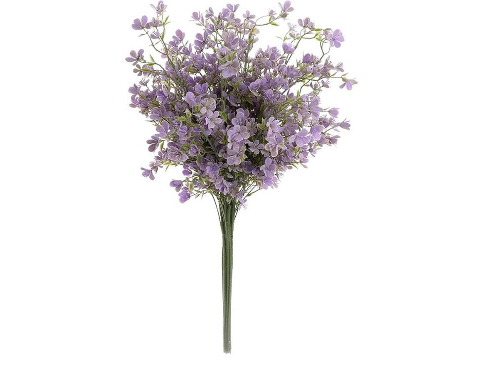 5 Piece Purple Artificial Flowers Long Stem Vase Filler 29