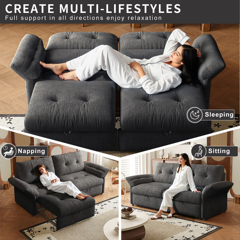 Snal convertible sofa bed image number 4