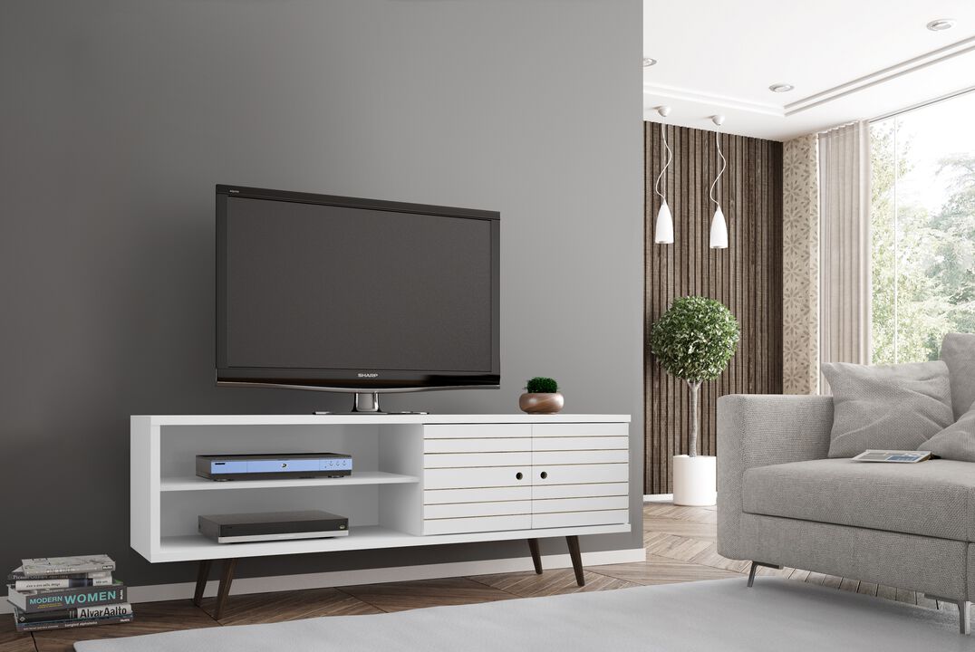 Liberty Large TV Stand in White