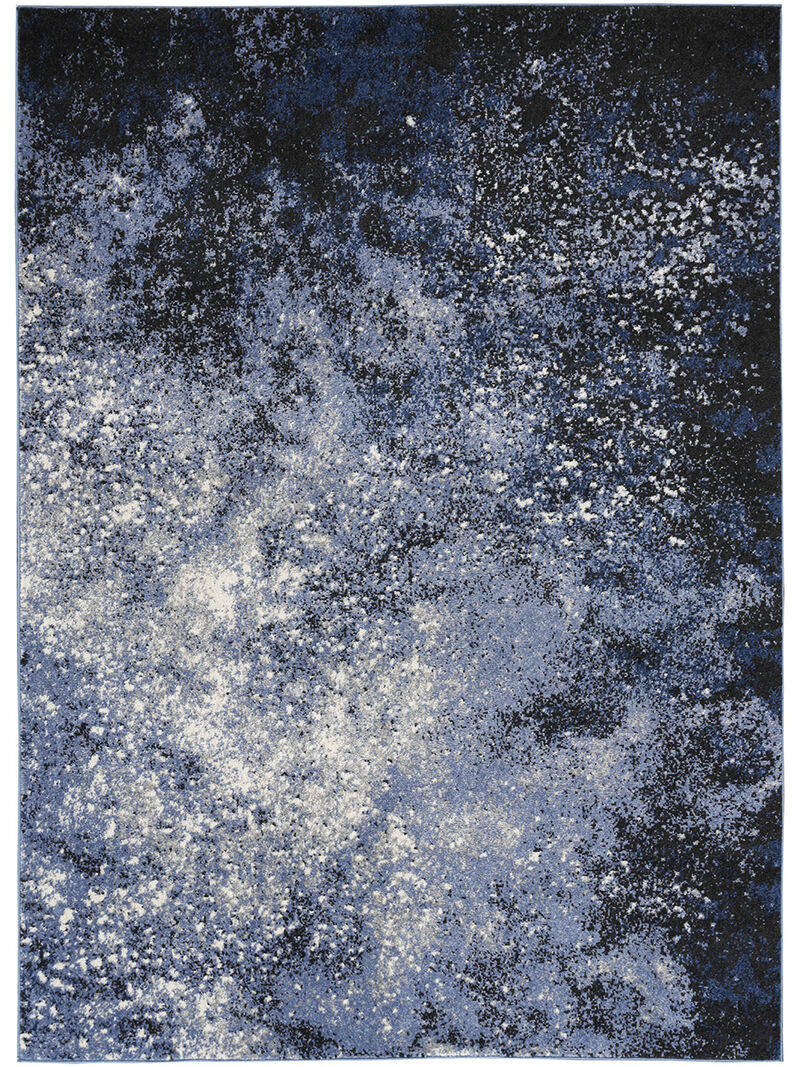 Passion PSN10 Light Blue/Black 6' x 9' Rug