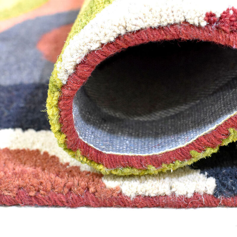 RUGSOTIC CARPETS HAND TUFTED WOOL ECO-FRIENDLY AREA RUGS - Contemporary Modern Design, High Pile Handmade Area Rugs for Living Room, Bed Room (K11125) image number 5