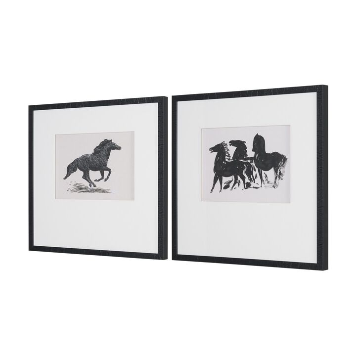 Zwarte Paarden (set of 2)