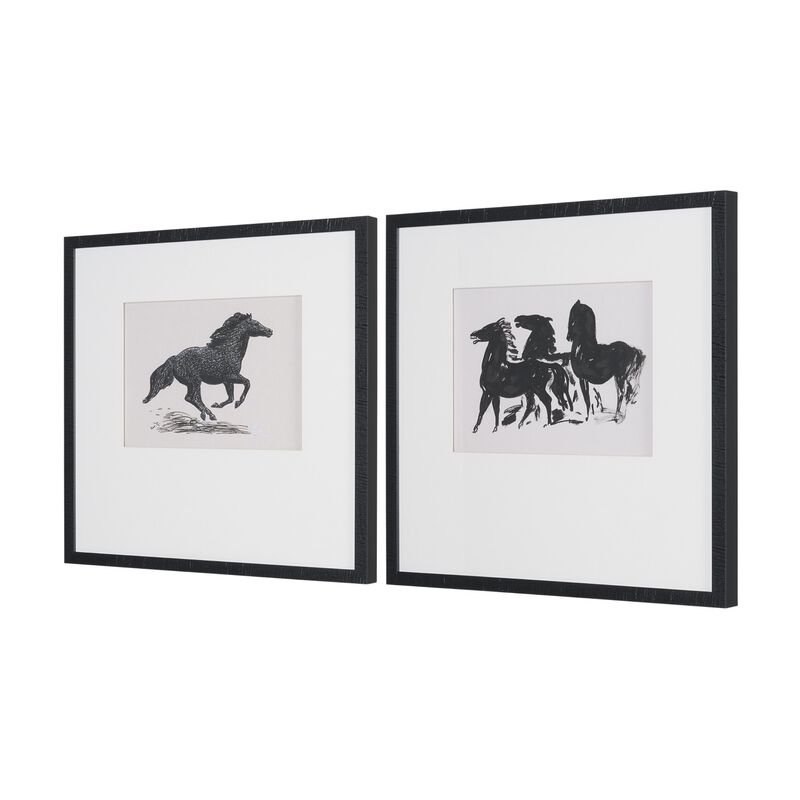 Zwarte Paarden (set of 2) image number 1