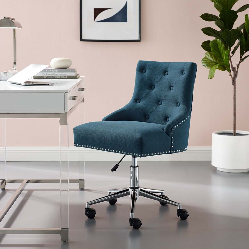 Modway Furniture - Regent Tufted Button Swivel Upholstered Fabric Office Chair image number 6