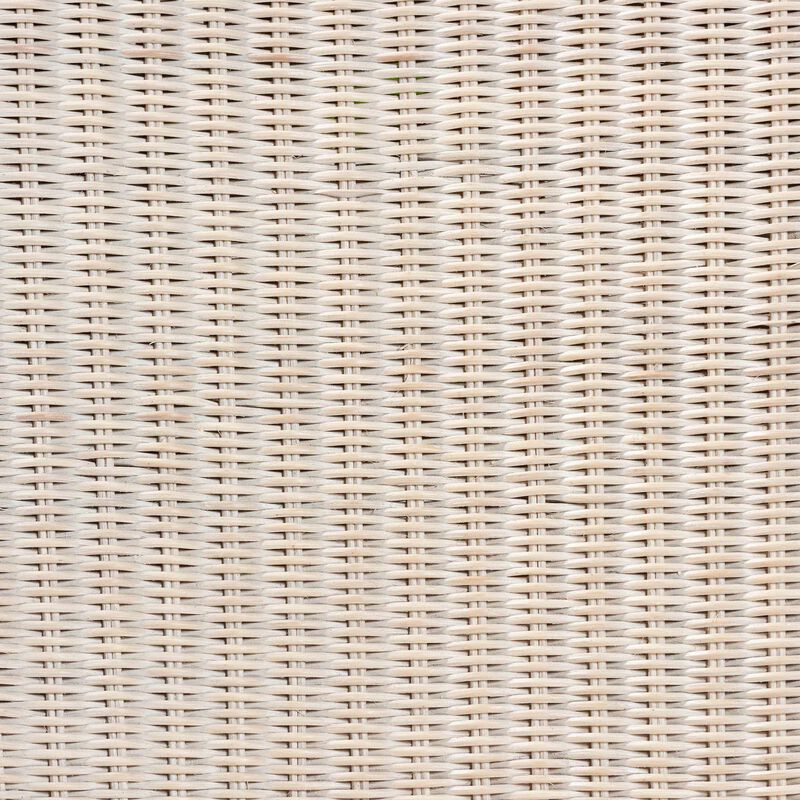 bali & pari Sara Natural Rattan 2-Piece Dining Chair Set - Handwoven Wicker Accent Chair with Scalloped Skirt Base and Tall Backrest image number 5
