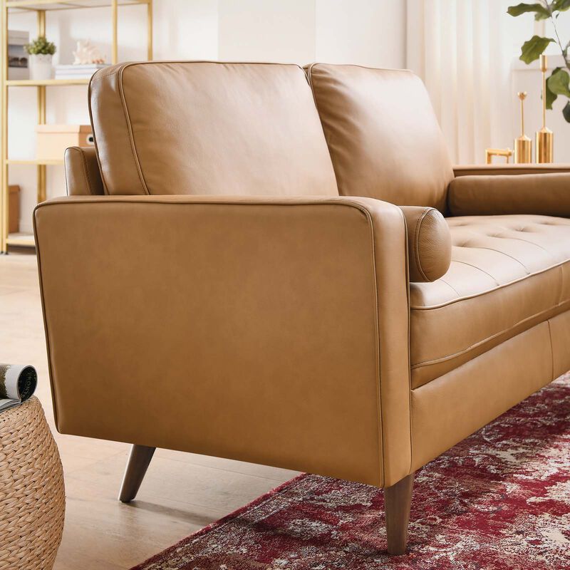 Valour Leather Loveseat image number 7