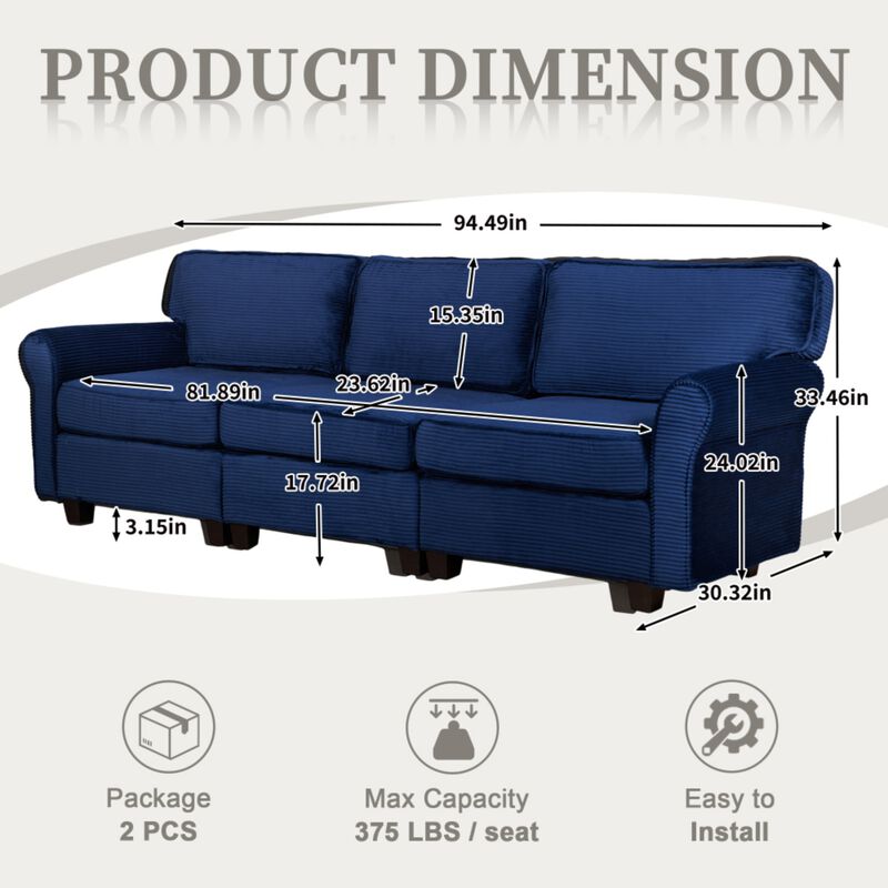 Kupkex U-Shaped Sectional Sofa image number 9
