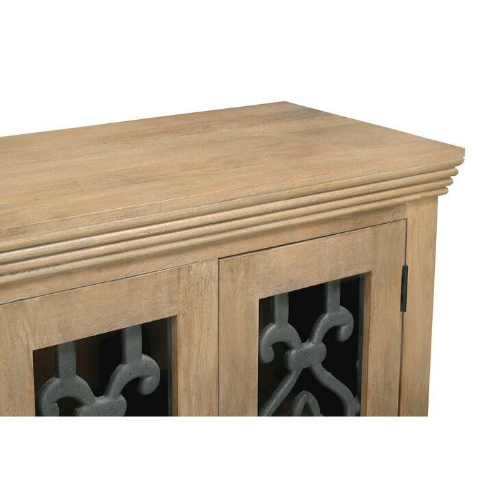 Alex Hamilton Hearst 4-Door 4-Drawer Sideboard in Distressed Natural