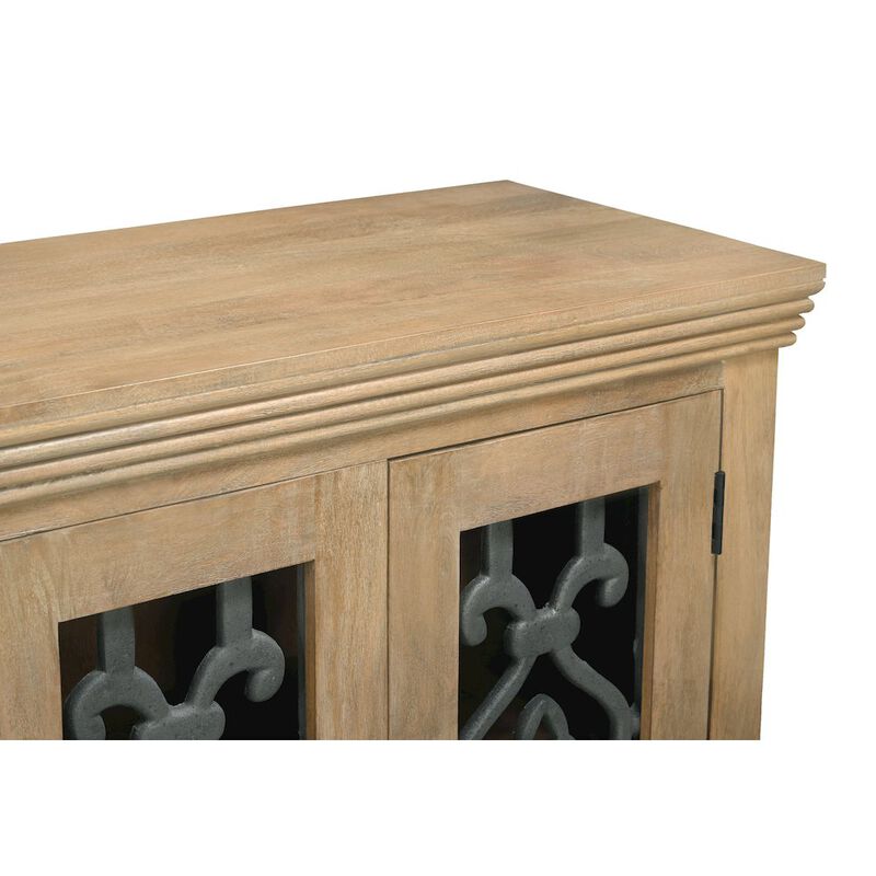 Alex Hamilton Hearst 4-Door 4-Drawer Sideboard in Distressed Natural