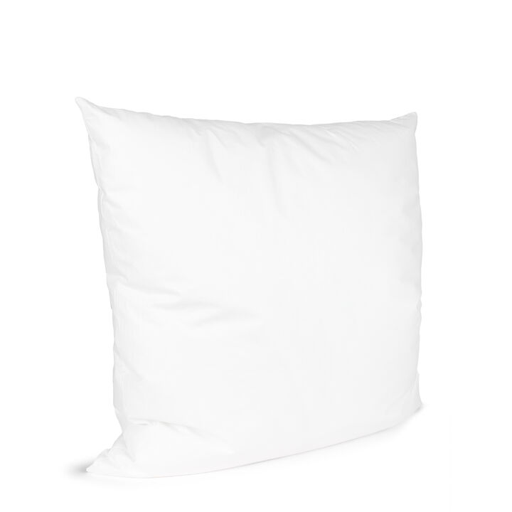 HomeRoots 20" White Cotton Throw Pillow Insert