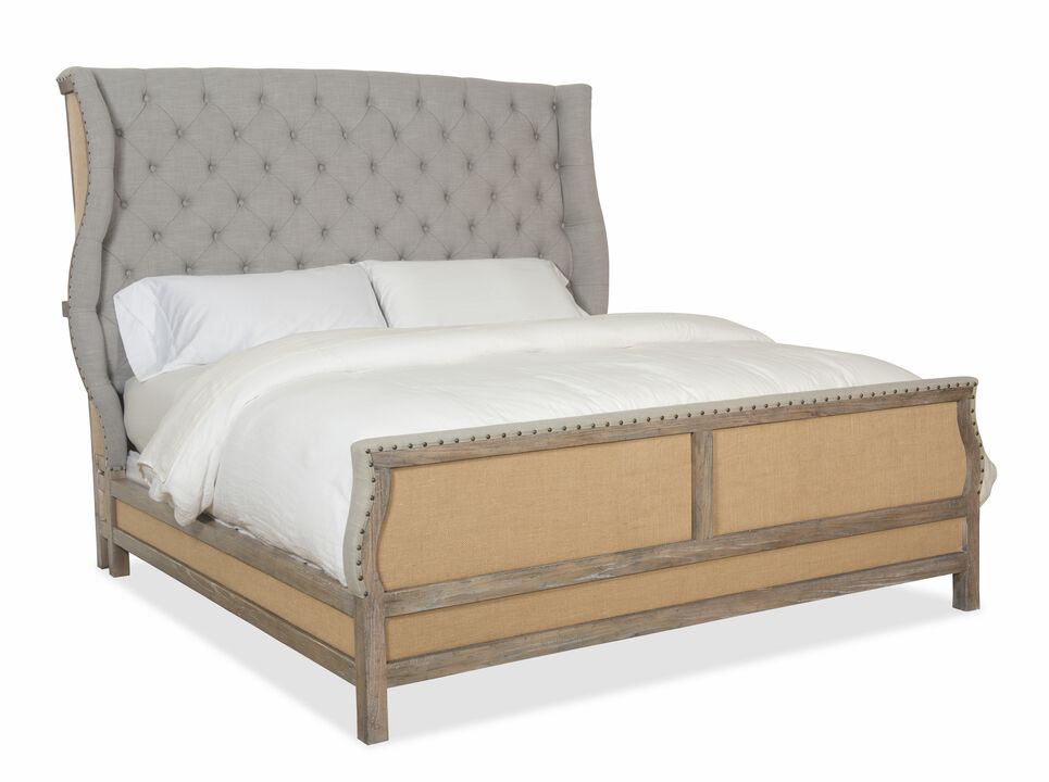 Boheme Bon Vivant De-constructed King Upholstered Bed