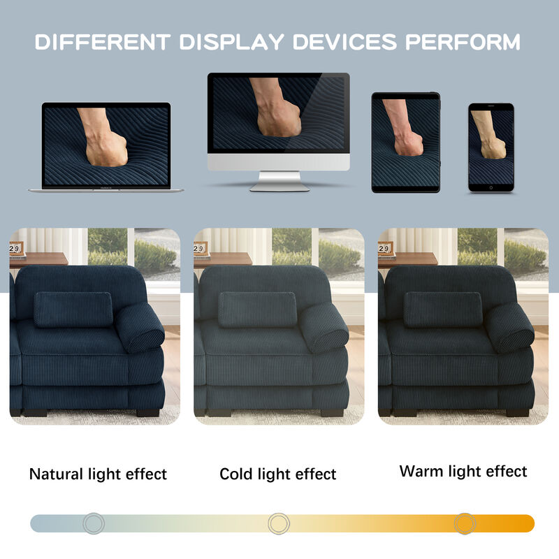Rongir 2-Seater Sofa with Ottoman image number 8