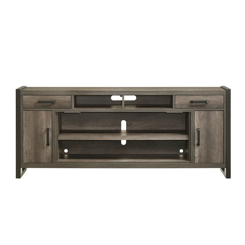 Liberty Furniture Tanners Creek 78 Inch TV Console for Living Room  - Graystone image number 0
