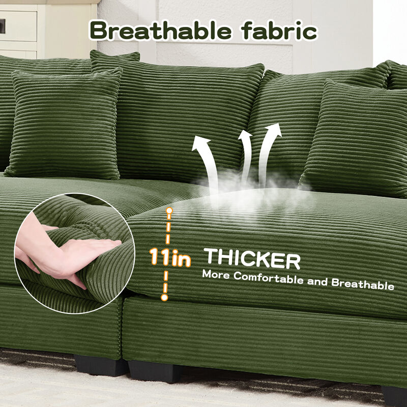 Meksik Oversized Cloud U‑Shape Modular Sectional Sofa image number 6