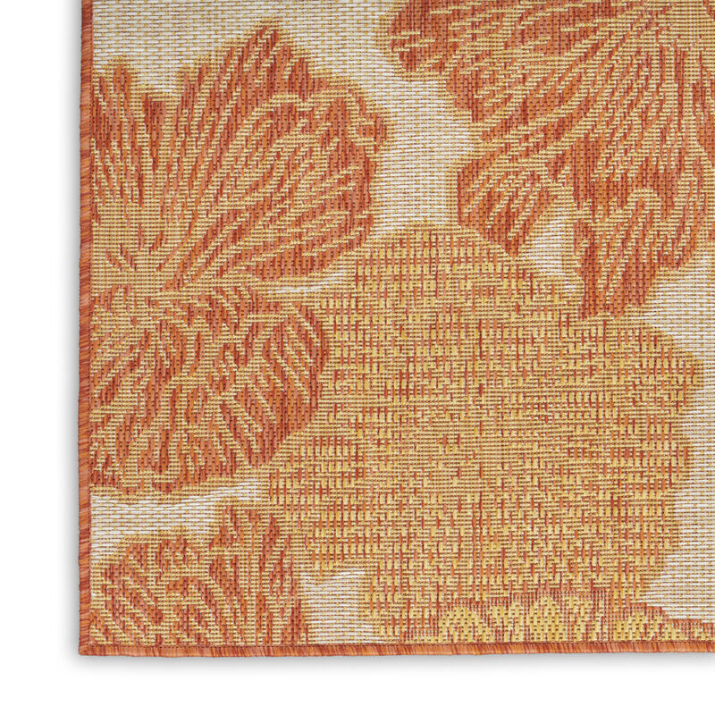 HomeRoots Floral Indoor Outdoor Area Rug image number 0