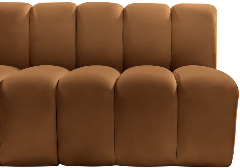 Meridian Furniture Arc Saddle Velvet Modular Sofa image number 7