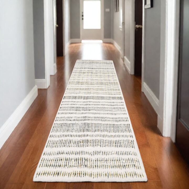 HomeRoots Striped Area Rug