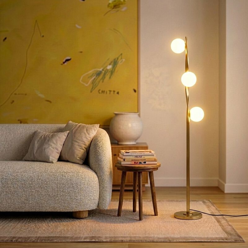 Nola Gold LED Floor Lamp image number 7