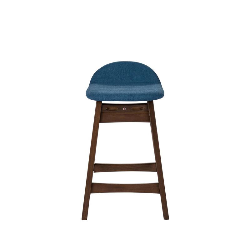 Liberty Furniture Space Savers 24 Inch Counter Chair - Blue (RTA)-Set of 2 in Satin Walnut image number 6
