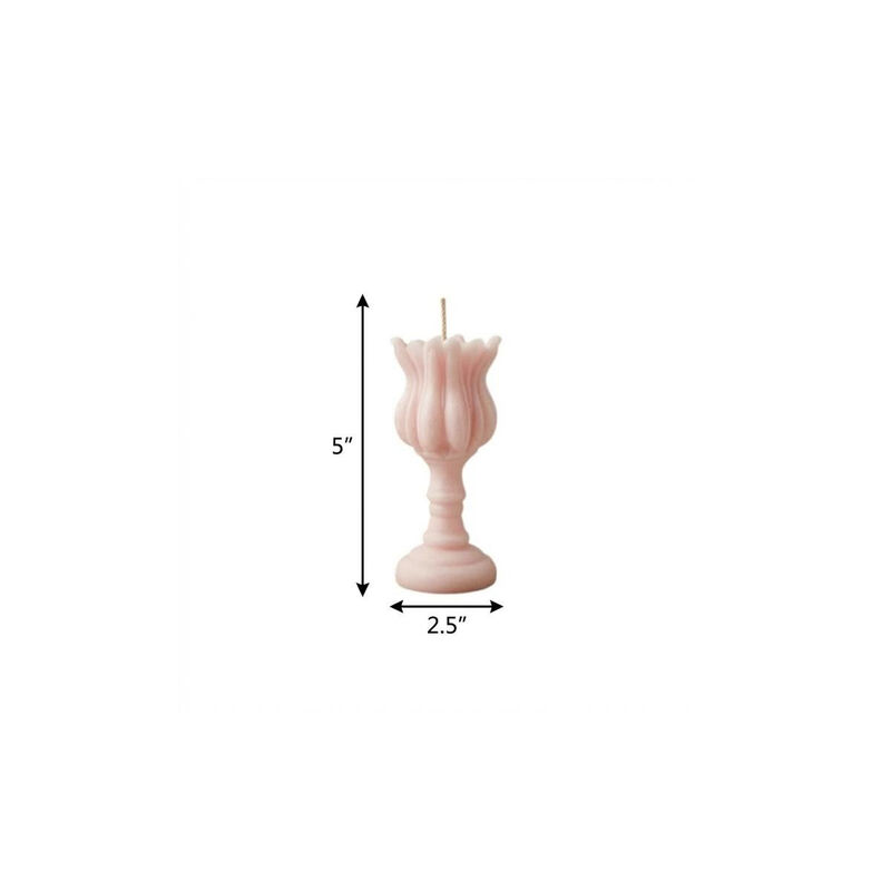 HomeRoots 5" Scented Dimensional Flower Candle image number 3