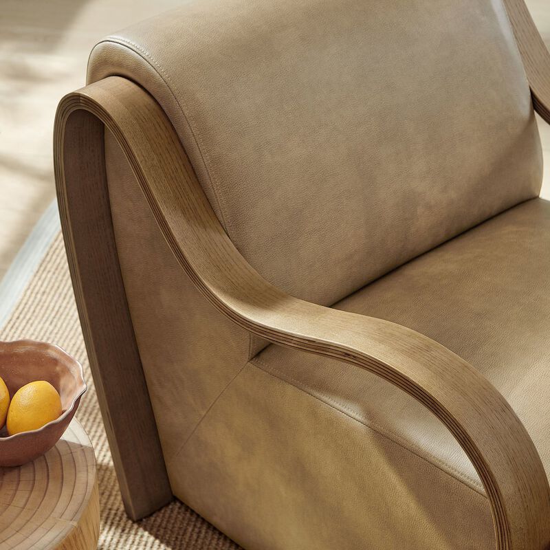 Atrium Vegan Leather Accent Armchair image number 8