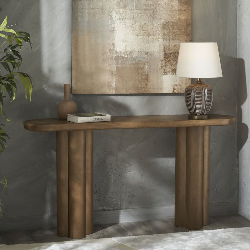 Renwil Ramona Console Table In Beige Color