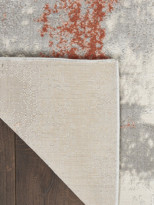 Elation ETN06 Gray/Brick 4' x 6' Rug