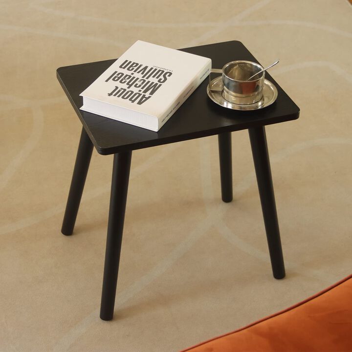 AWASEN Side Table, Small Black End Accent Table for Living Room Bedroom Office Small Spaces, Modern Side Table Nightstand with S