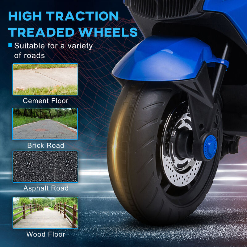 BreeBe 12V Ride On Motorbike for Kids with Music and Lights image number 5