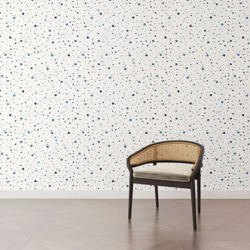 Splatter Navy Peel & Stick Mural image number 1
