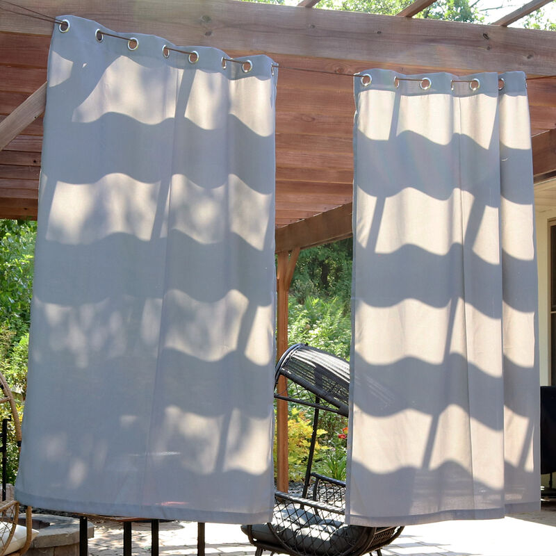 Sunnydaze Simple Outdoor Curtain Panel - 52 in x 84 in