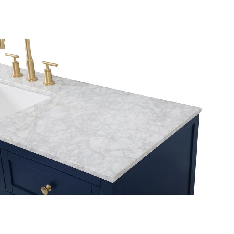 Elegant Kitchen and Bath 60 inch Single bathroom vanity in blue
