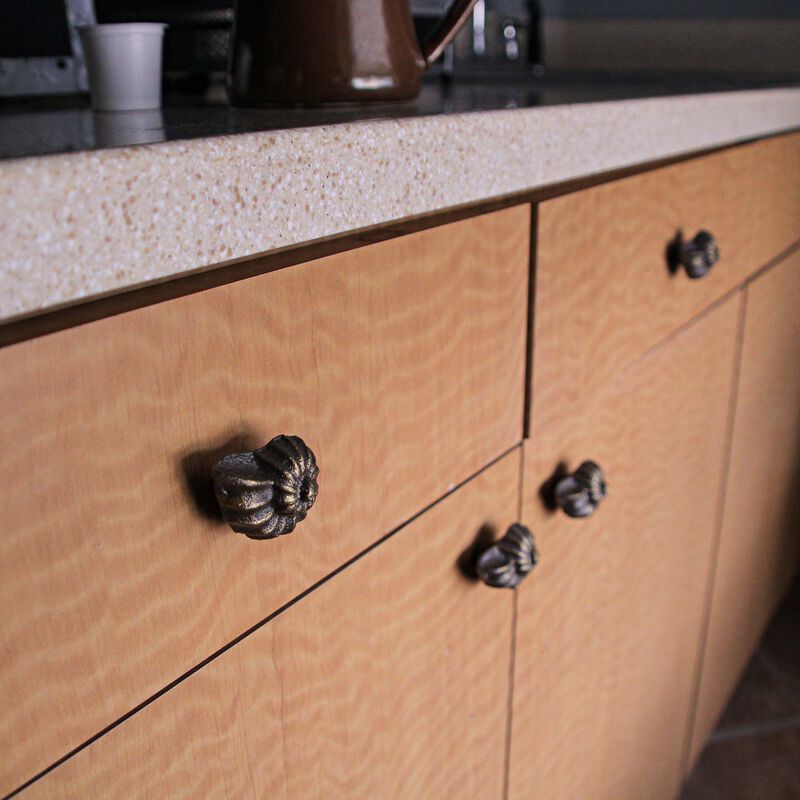 Set of 6 Rustic Aged Bronze Finish Cast Iron Nautilus Shell Drawer Pulls - 2 Inches Long - Nautical Seashell Cabinet Knobs for a Coastal Home Decor Touch image number 1