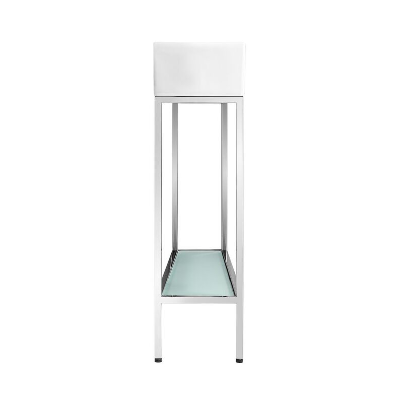 Pierre 19.5 Single, Freestanding, Open Shelf, Matte Black Frame Bathroom Vanity image number 8