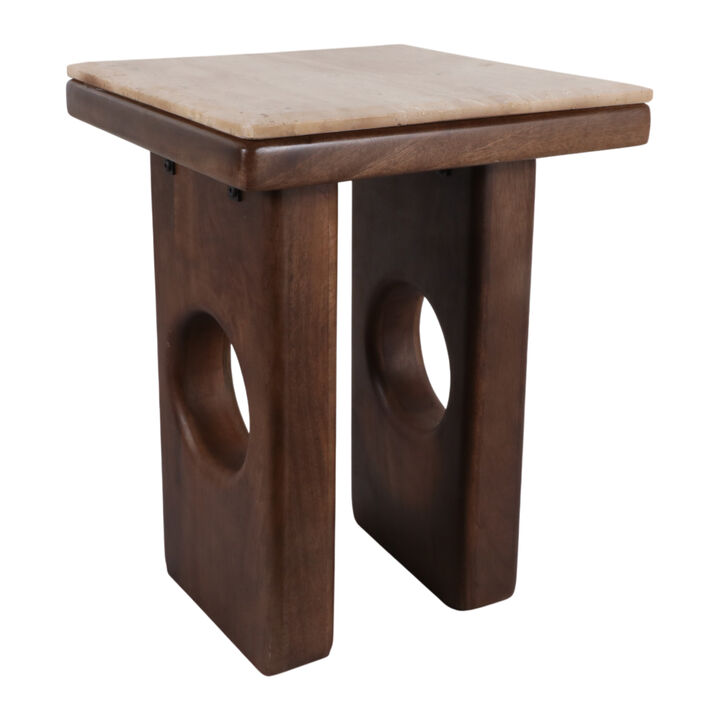 The Rounded Edge Square Accent Table