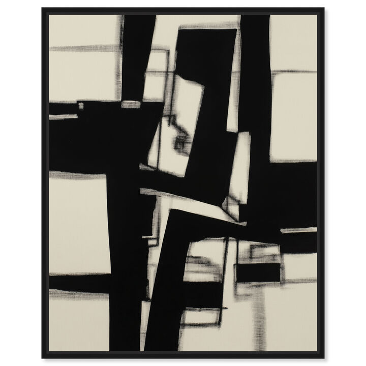 Binary Fracture II Abstract Canvas Print by Art Remedy
