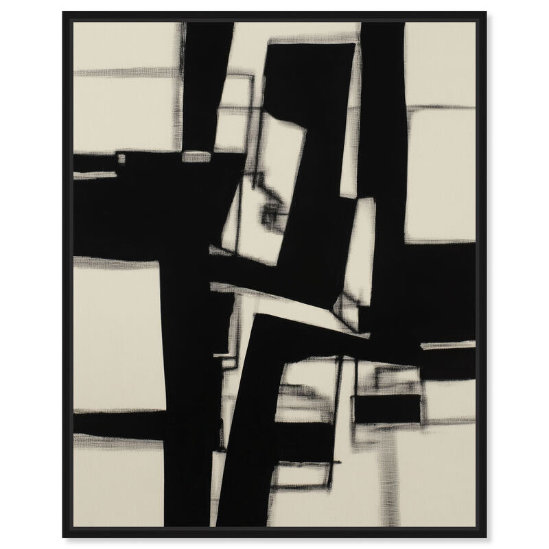 Binary Fracture II Abstract Canvas Print by Art Remedy image number 0
