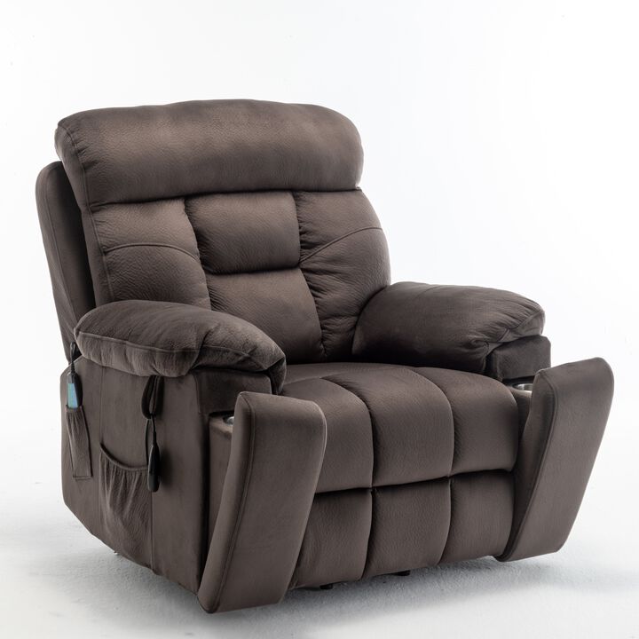 Recliners Lift Chair with Hidden Cup Holder Relax Sofa Chair Power Electric Reclining for Elderly