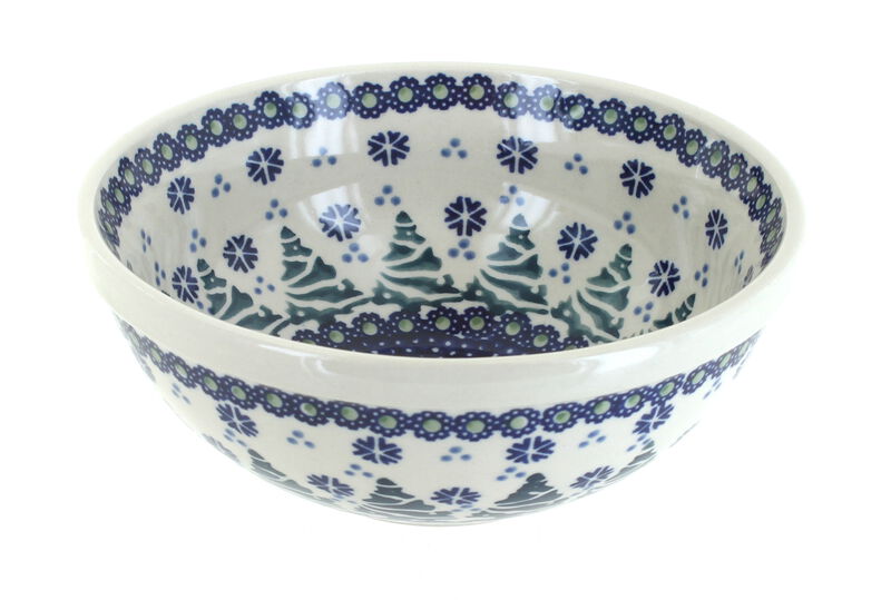 Blue Rose Polish Pottery Sunshine Grotto Cereal/Soup Bowl