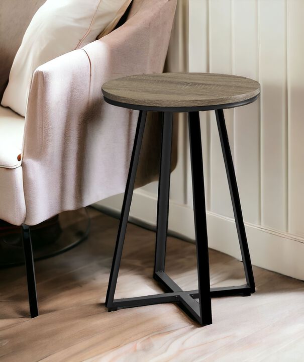Modern Round Accent Table, Ideal for Sofa Side or Bedside Use in Any Room