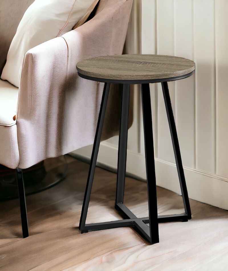 Modern Round Accent Table, Ideal for Sofa Side or Bedside Use in Any Room image number 1