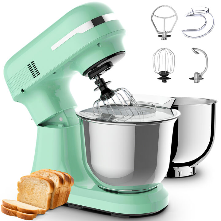 5.5QT Electric Stand Mixer, 12-Speed Tilt-Head Food Mixer, 350W Dough Mixer with Dishwasher Safe Stainless Steel Bowl