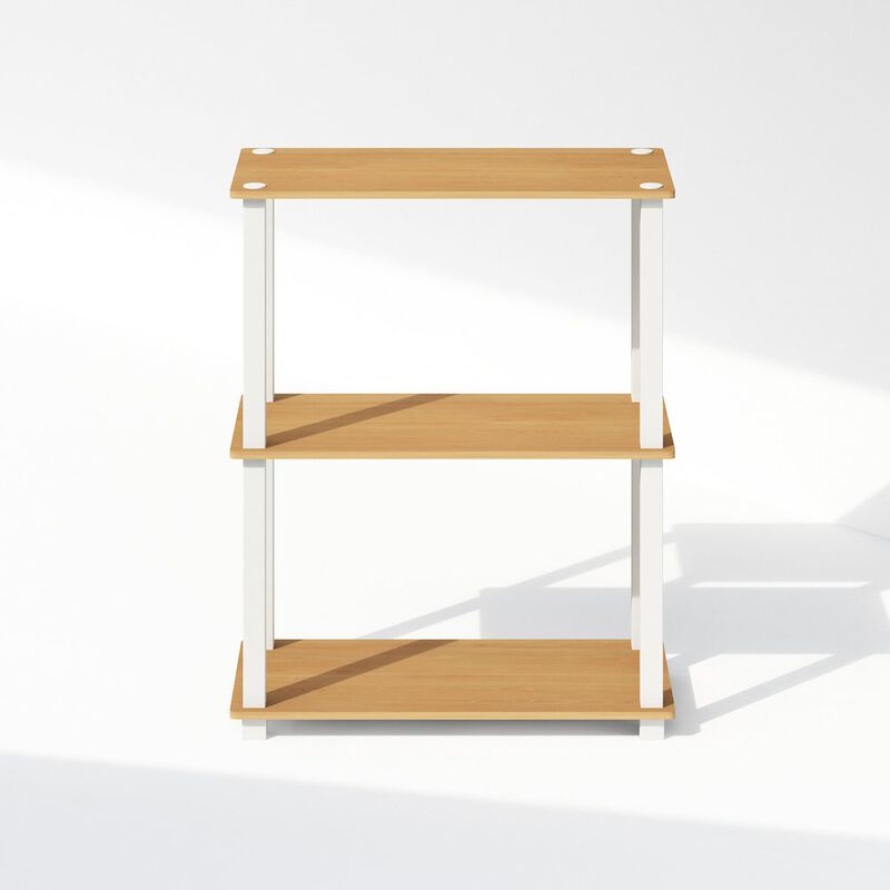 Turn-S-Tube 3-Tier Multipurpose Bookcase, Shelf Display Rack
