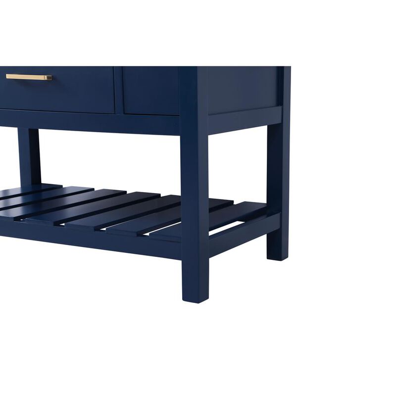 Elegant Kitchen and Bath 42 inch Single bathroom vanity in blue
